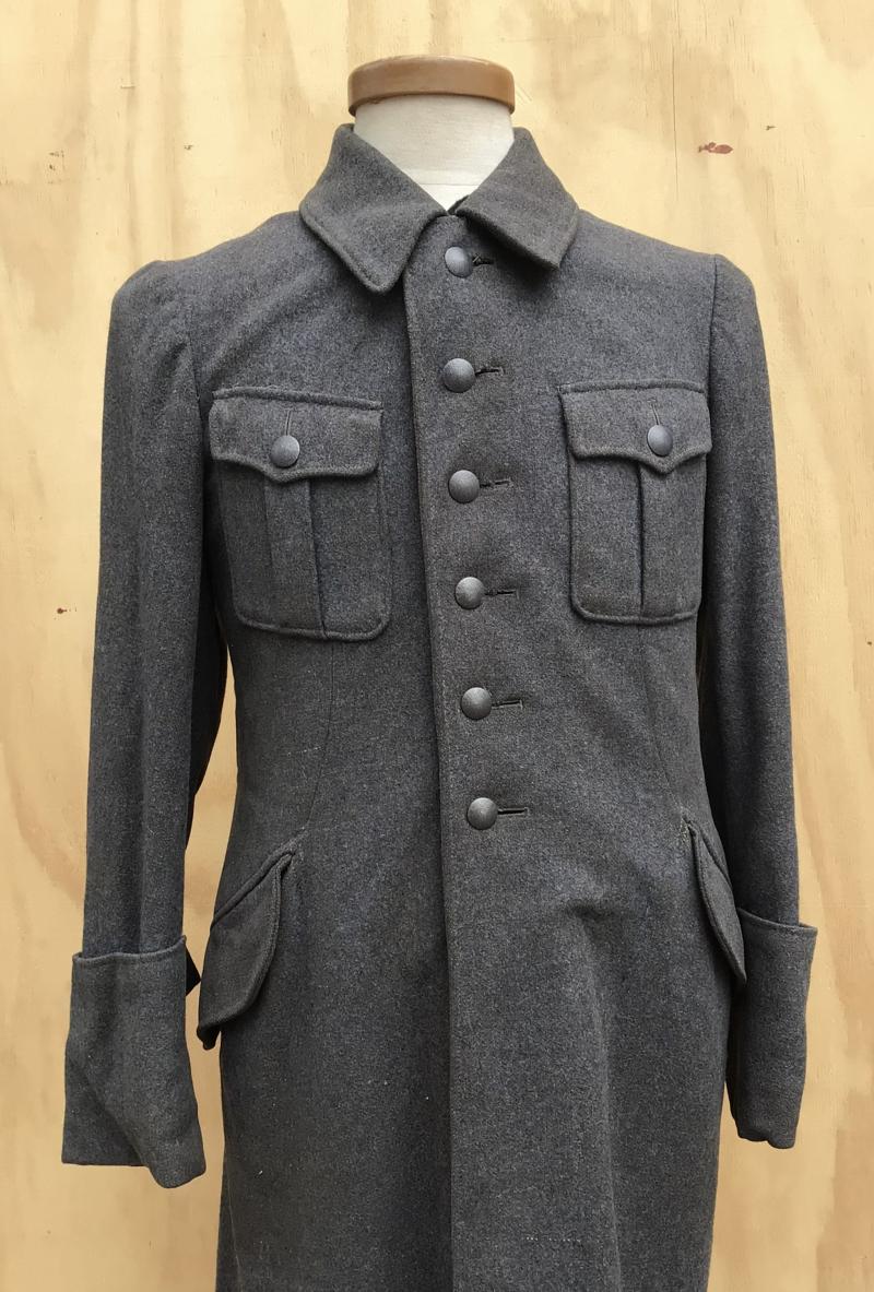 German WW2 Rare Hitler Youth Flak Helper’s Greatcoat.