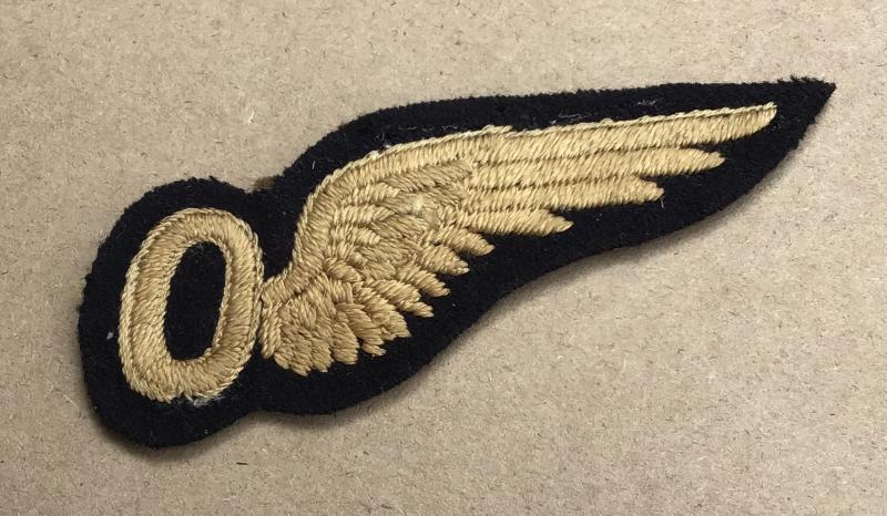 WW1-2 RAF Observer Half  Wing Brevet.