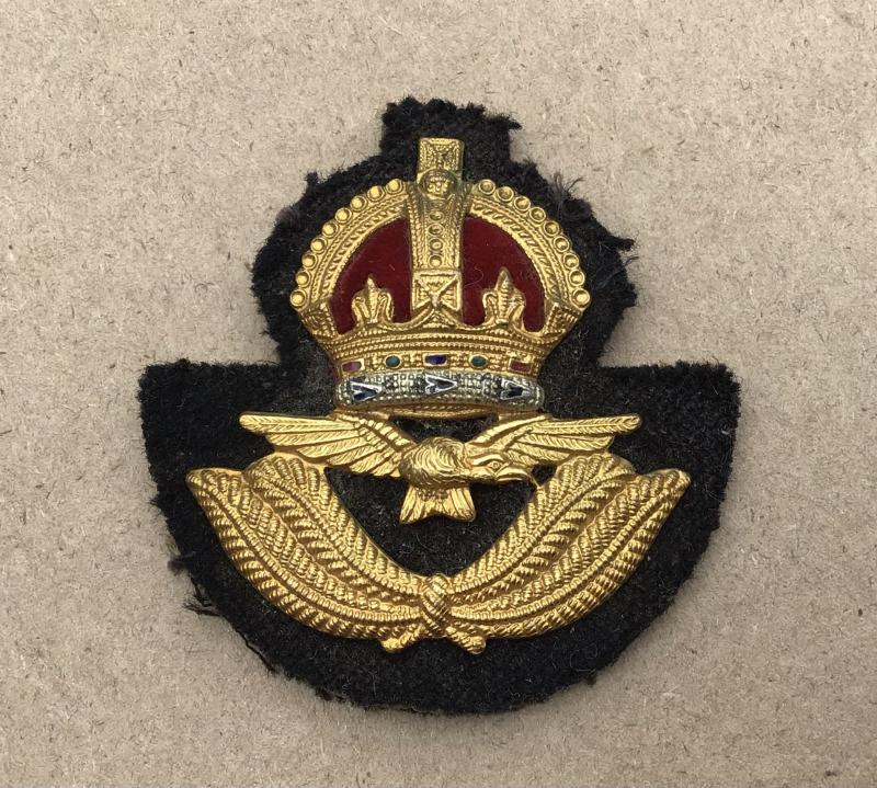 WW2 RAF Officers Beret Badge