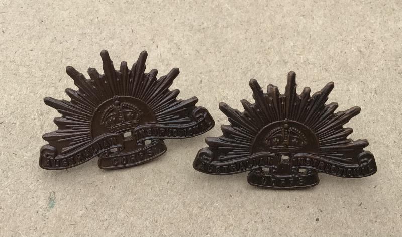 1930-42 Australian Instructional Corps Collar Badges
