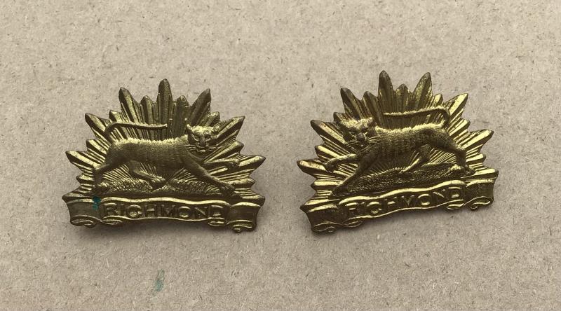 1930-42 22nd Bn Collar Badges