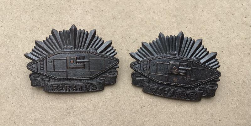 1930-42  Australian Tank Corps Collar Badges