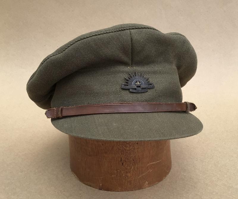 Australia WW1 Officers Service Dress Visor Cap.