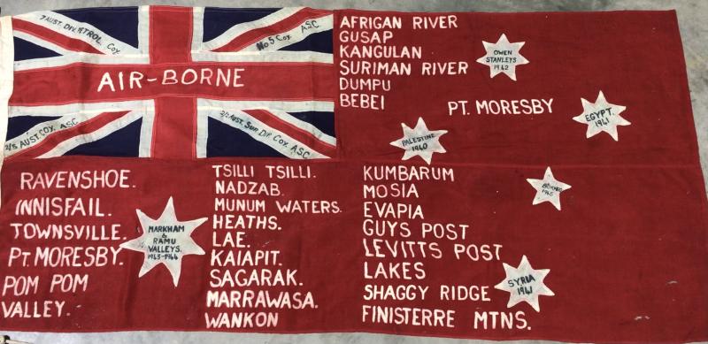Australia Immediate Post WW2 AASC Regimental Red Ensign Flag