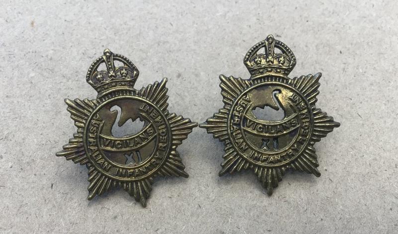 1930-42 11th Infantry Battalion Collar BadgeS