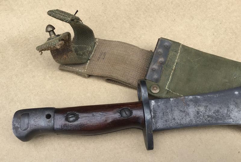 Australia WW2 Rare Jungle Machette Bayonet