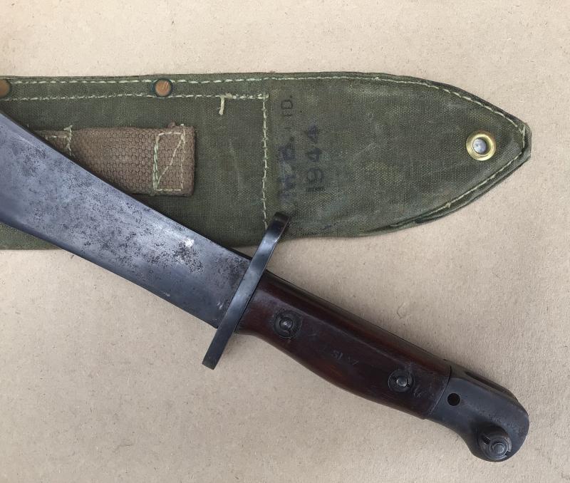 Australia WW2 Rare Jungle Machette Bayonet