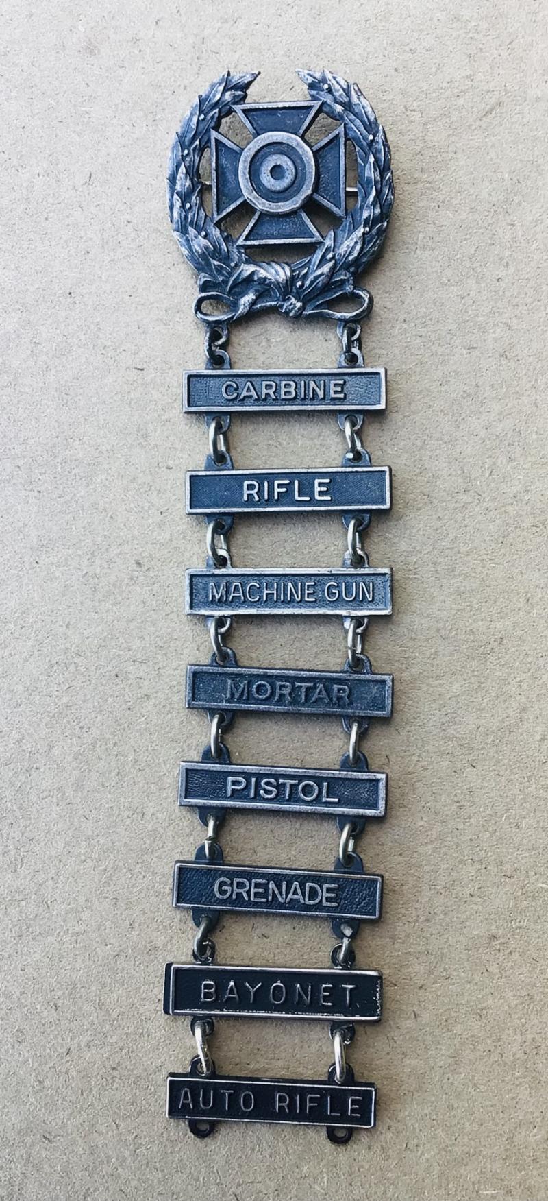 US WW2 Sterling Army Weapons Proficiency Badge