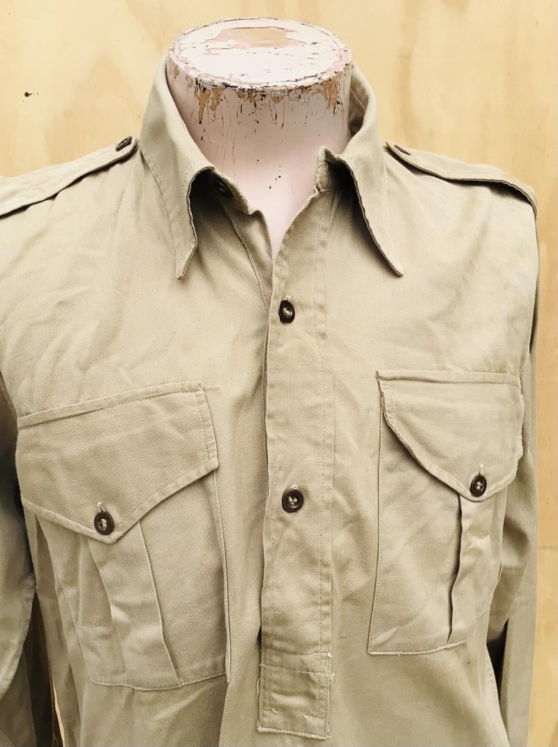 Australia WW2  Khaki Drill Cotton Shirt 1944