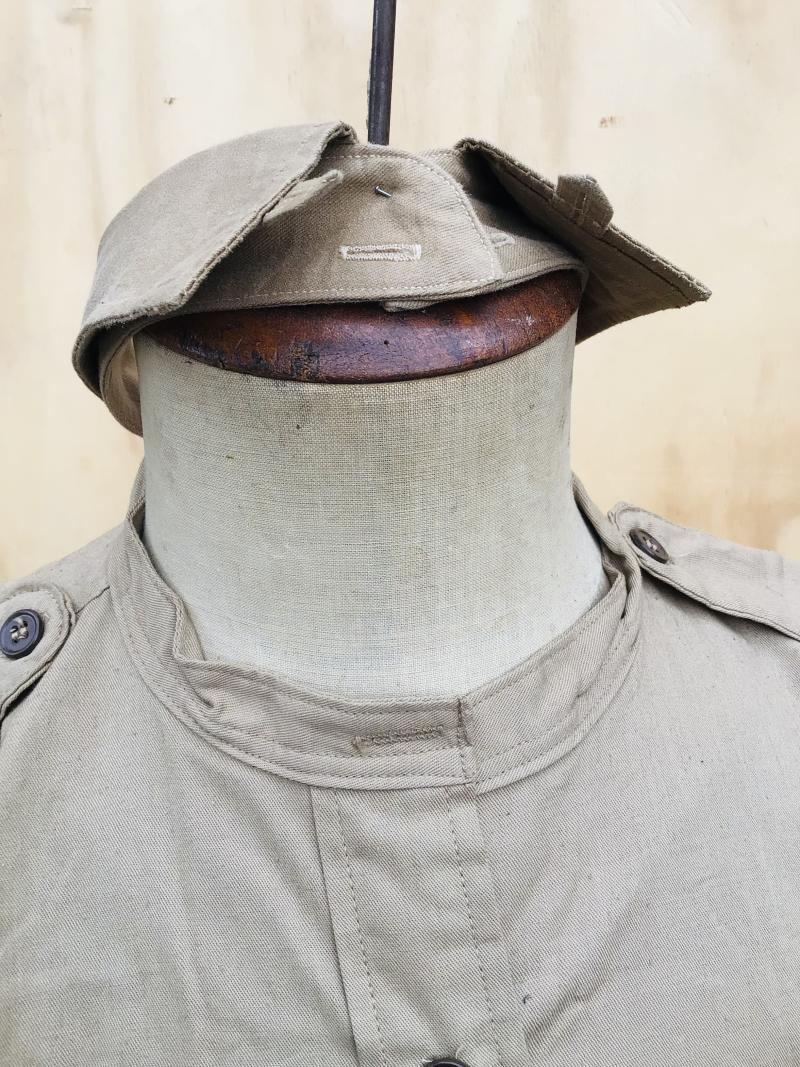 Australia WW2 Named Army Officers Khaki Cotton Collared Shirt