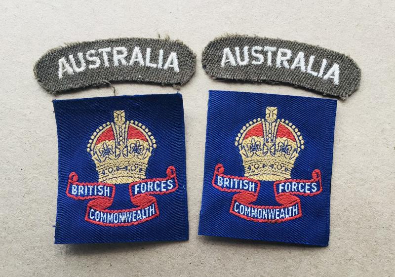 Australia BCOF Formation and Nationality Shoulder Patches