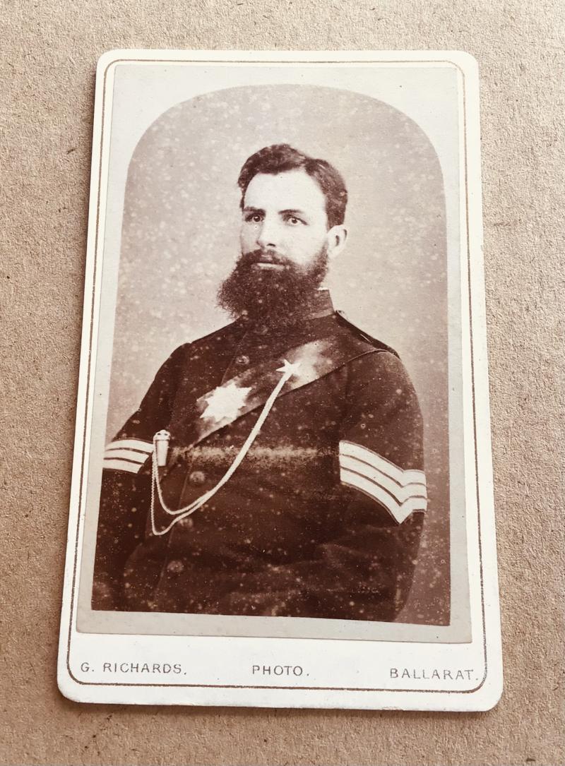 A Rare Pre-Federation Ballarat Rangers CDV Photograph
