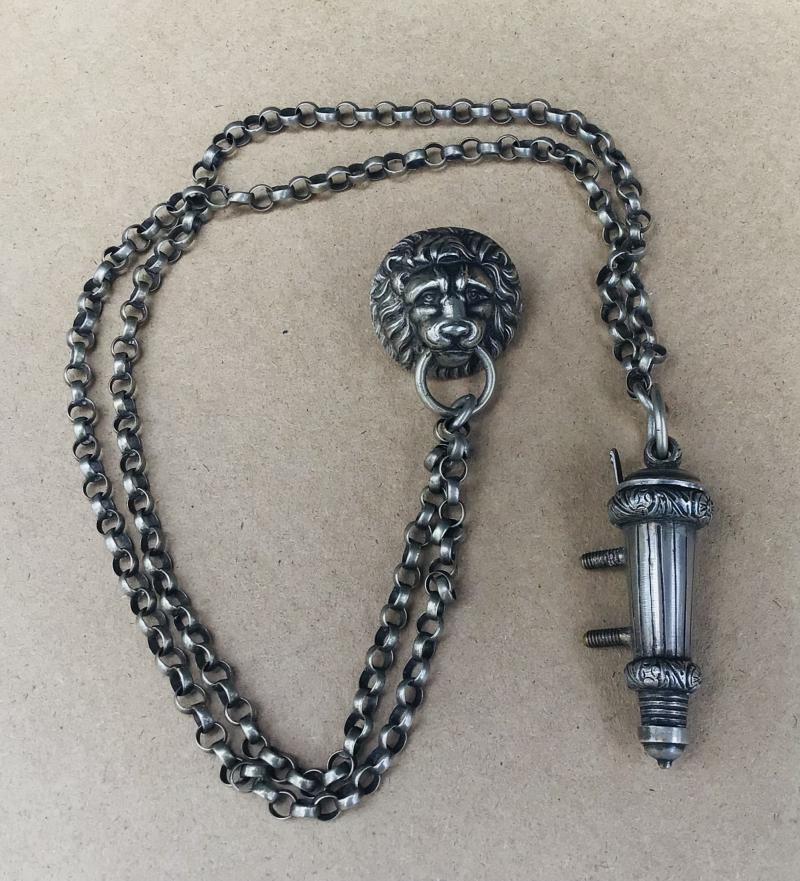 Australia: Pre Fed Officers Cross Belt Chain and Whistle