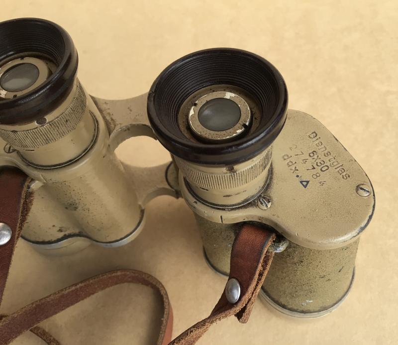 German WW2 Wehrmacht Dienstglas 6x30 Field Binoculars and Bakelite Case