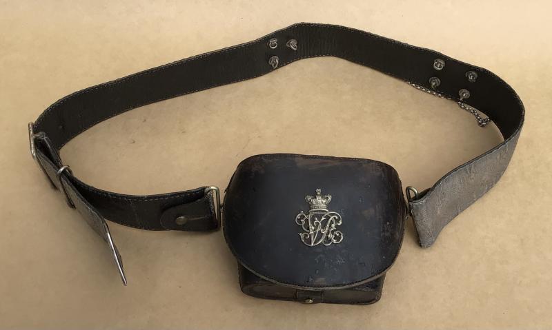 Australian Pre-Federation Volunteer Officers Cross Belt and Binocular Pouch