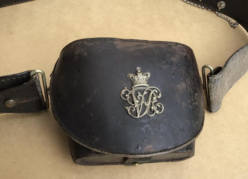 Australian Pre-Federation Volunteer Officers Cross Belt and Binocular Pouch