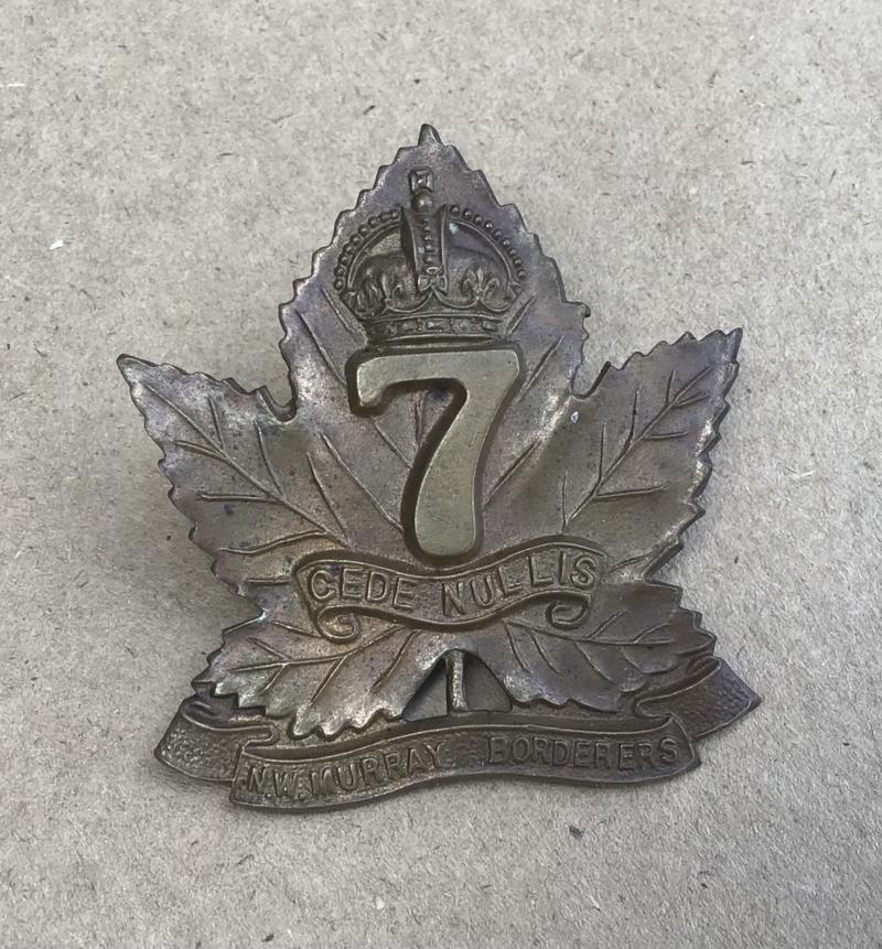 1930-42 7th Infantry Battalion Hat Badge