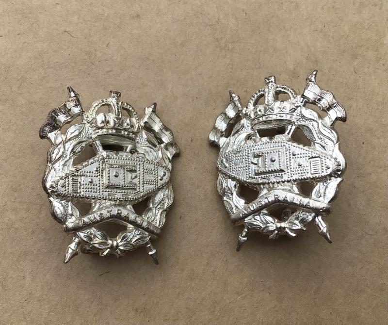 1948-53 Royal Australian Armoured Corps Collar Badges