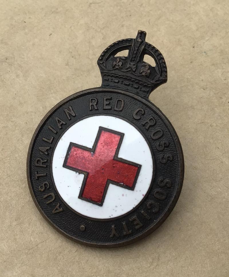 Australian WW2 Australian Red Cross Society Hat or Collar Badge