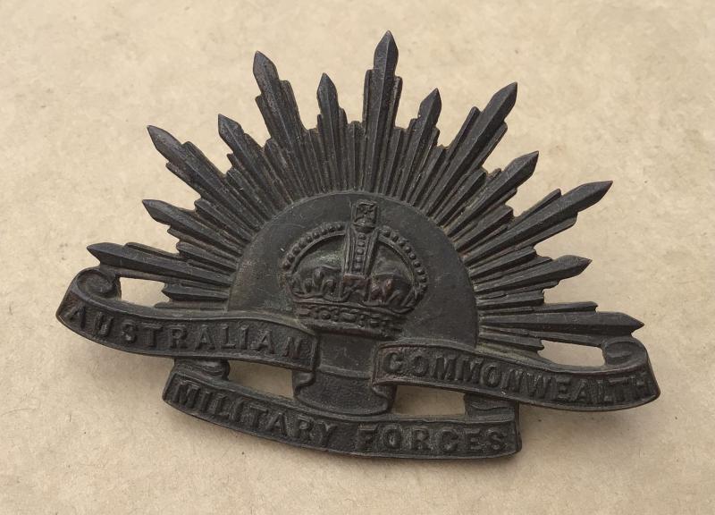 WW1 Officers Rising Sun Hat Badge - UK Manufacture