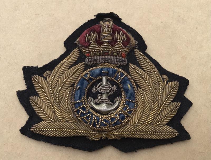 WW1 Royal Naval Transport Service officers bullion cap badge.