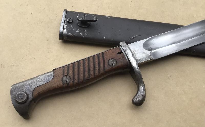 German WW1 M98/05  Butcher Bayonet- 1916 Dated