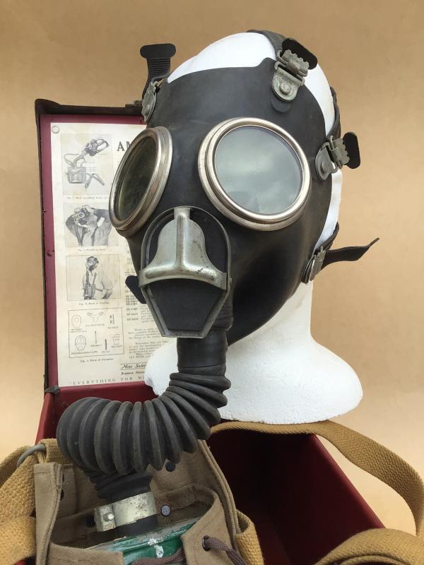US c.1920’s-30’s MSA Industrial Braddock Amonia Mine Safety Mask