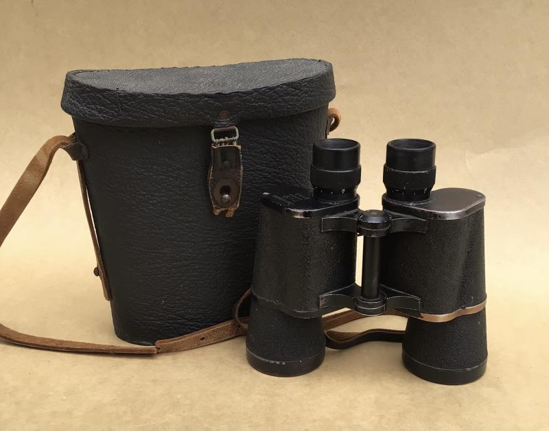Original German WWII 7x50 Binoculars (Dienstglas) and Case 1943