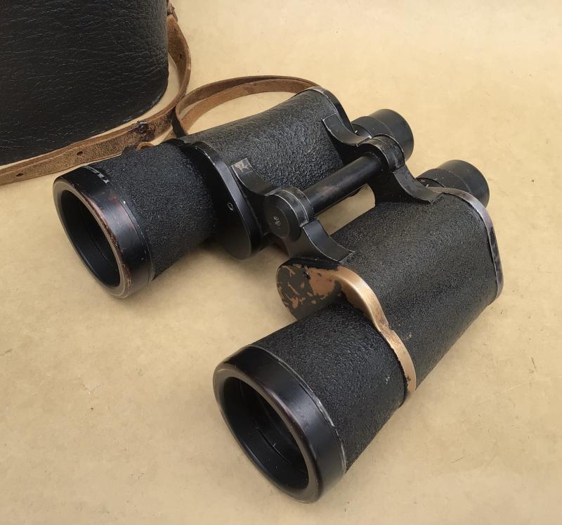 Original German WWII 7x50 Binoculars (Dienstglas) and Case 1943