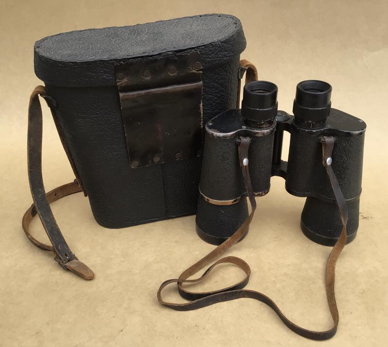Original German WWII 7x50 Binoculars (Dienstglas) and Case 1943
