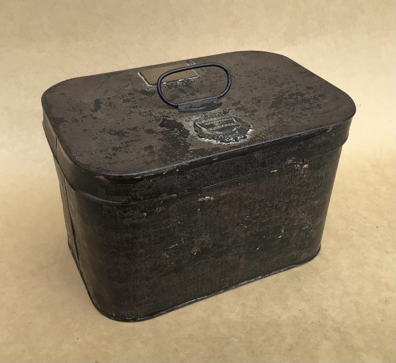 Victorian Period British Royal Navy Officers Epaulette Storage Tin