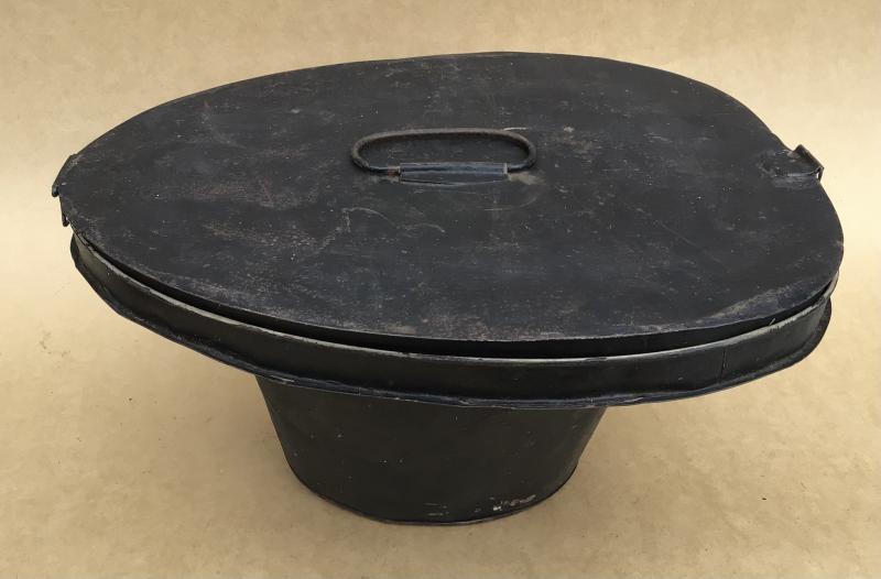 A Victorian or Edwardian Period Hat Tin for a Wolseley Solar Helmet