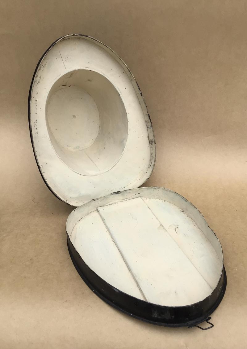 A Victorian or Edwardian Period Hat Tin for a Wolseley Solar Helmet