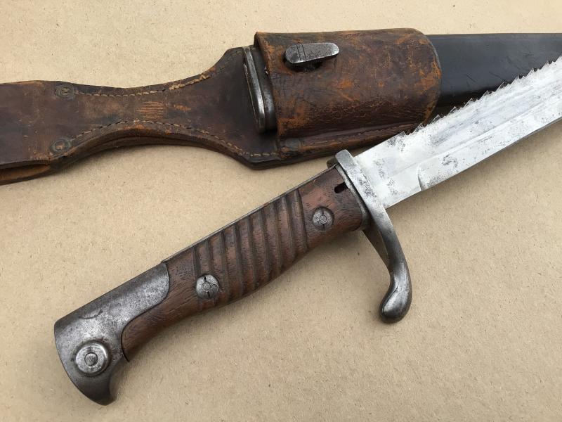 German WW1 M98/95 Sawback “Butcher” Bayonet - 1915