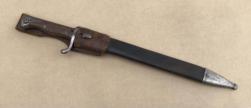 German WW1 M98/95 Sawback “Butcher” Bayonet - 1915