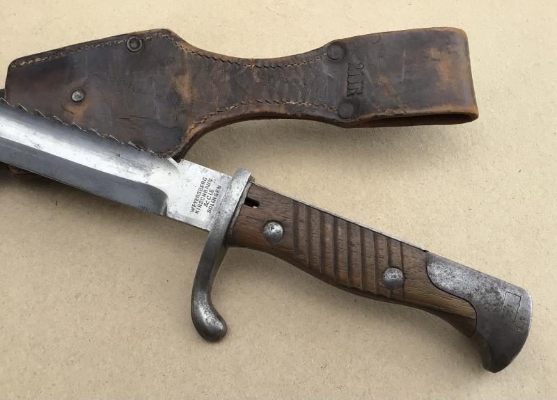 German WW1 M98/95 Sawback “Butcher” Bayonet - 1915
