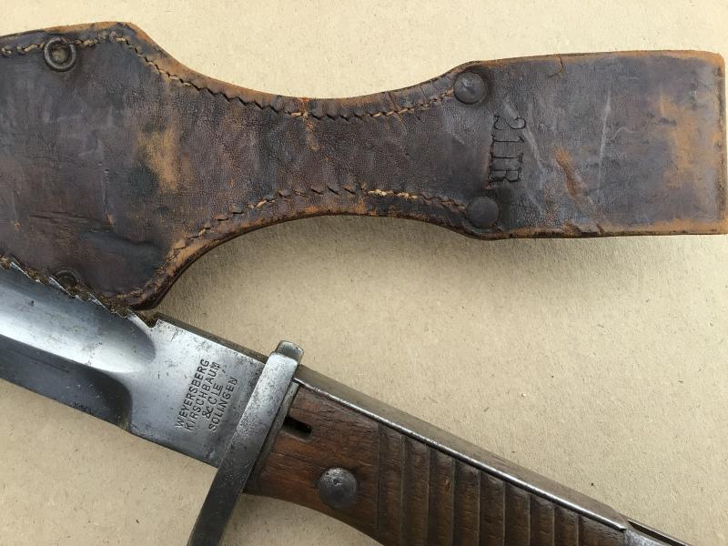 German WW1 M98/95 Sawback “Butcher” Bayonet - 1915