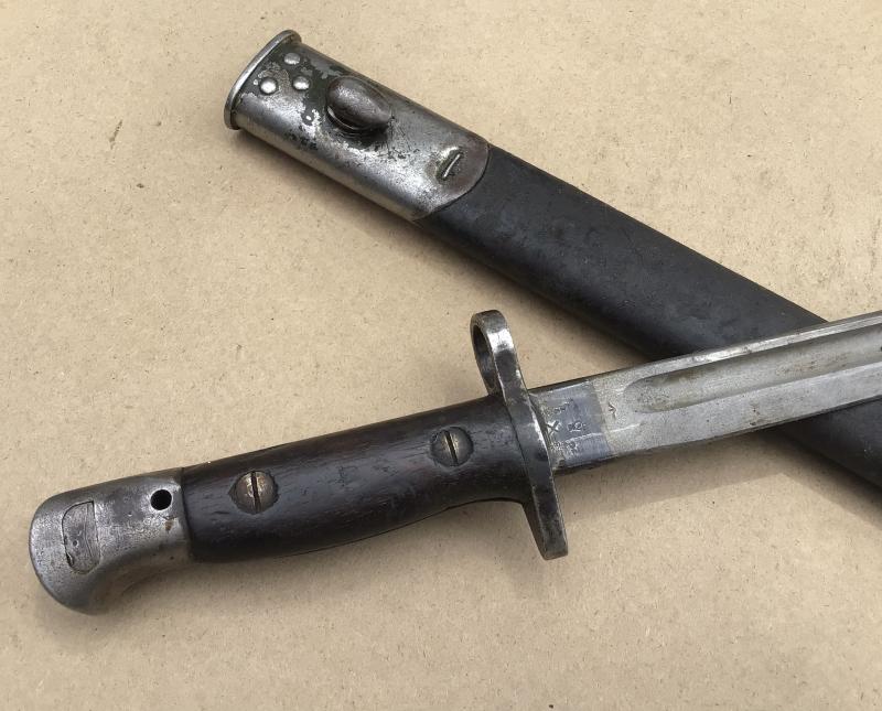 British WW1 Pattern 1907 Bayonet.  By Sanderson 1917