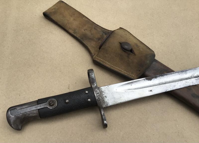 Australia Pre-Federation NSW Marked Yataghan Sword Bayonet.