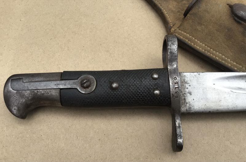 Australia Pre-Federation NSW Marked Yataghan Sword Bayonet.