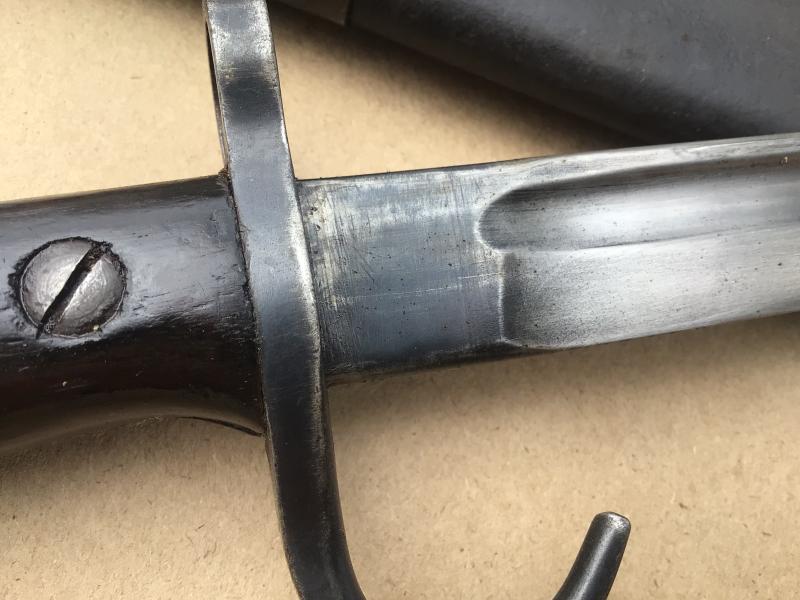 British WW1 Hooked Quillon Bayonet