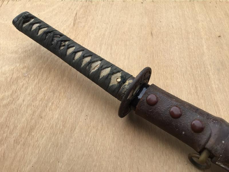 Japan WW2 A Signed Edo Period Army Officers Wakizashi Sword - PART 1