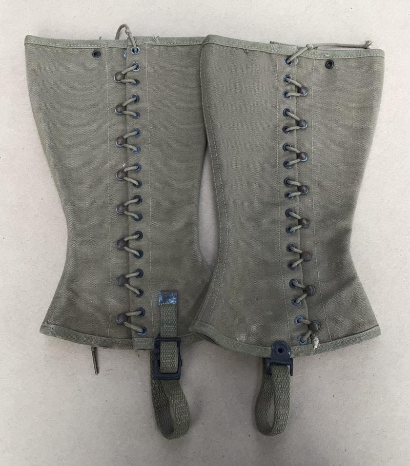 US WW2 Leggings, Canvas M1938 Dismounted.