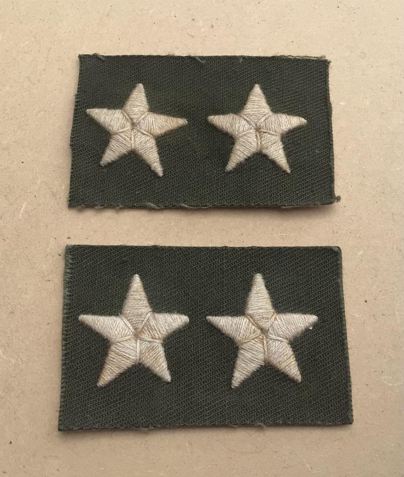 US WW2  Army Cloth Rank Insignia For 2 Star General