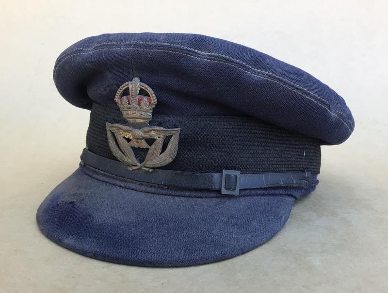 Australia WW2 Named RAAF Warrant Officers Visor Cap