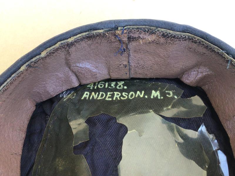 Australia WW2 Named RAAF Warrant Officers Visor Cap