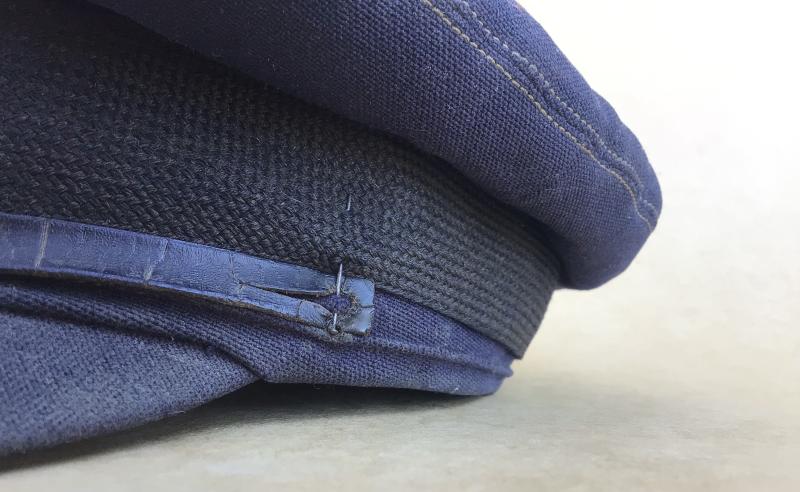 Australia WW2 Named RAAF Warrant Officers Visor Cap