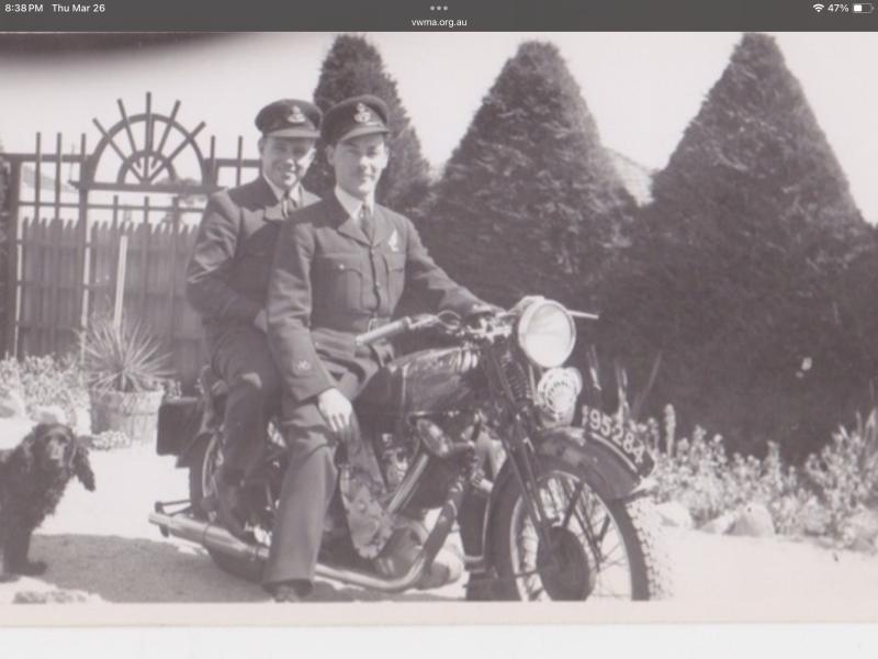 Australia WW2 Named RAAF Warrant Officers Visor Cap