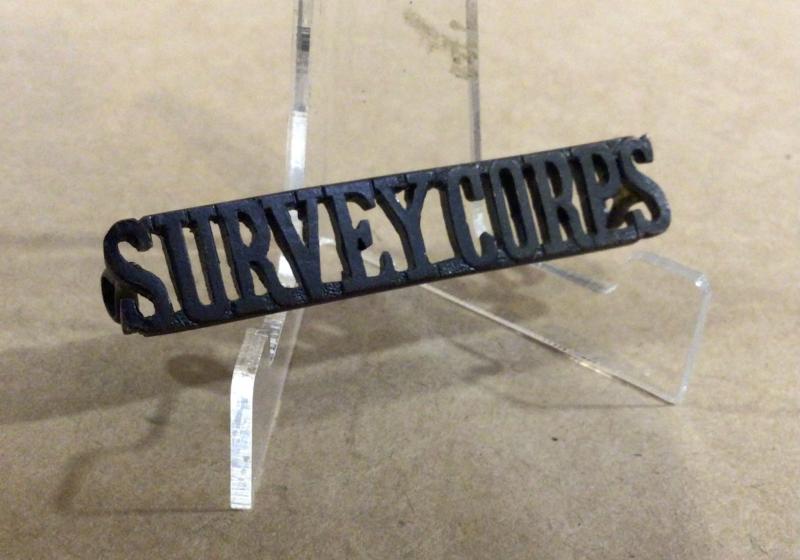 1900-1912 Survey Corps Straight Shoulder Title.
