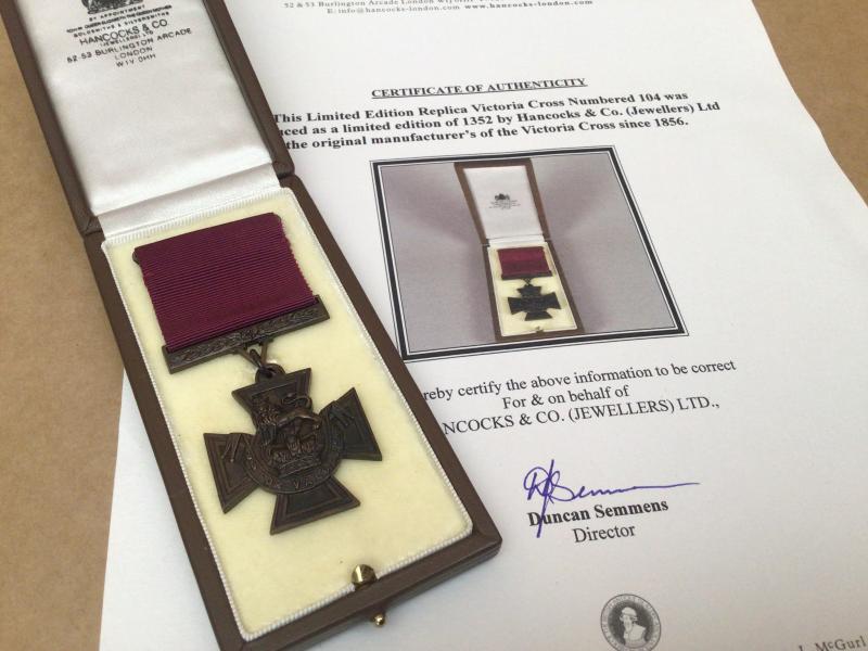 Official Hancocks Replica Victoria Cross (Hancocks No.104).